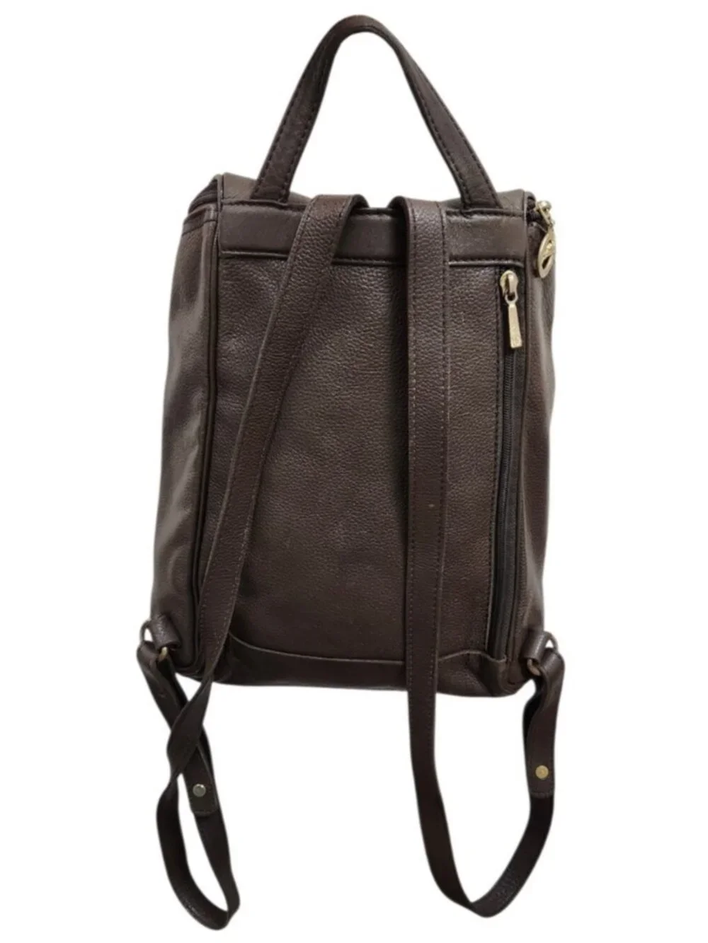 Longchamp Brown Leather Backpack - Picture 5 of 16